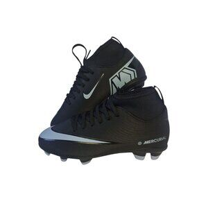 Nike Zoom Mercurial Superfly 10 Club MG FG Youth Size 1Y Black Blue FQ8318-001
